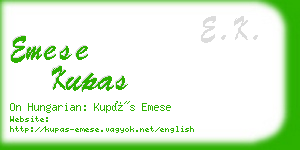 emese kupas business card